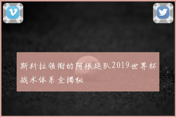 斯科拉领衔的阿根廷队2019世界杯战术体系全揭秘